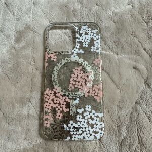 Kate Spade Blossom IPhone 15 Pro Max  Case - Pink, White, Green, Gold